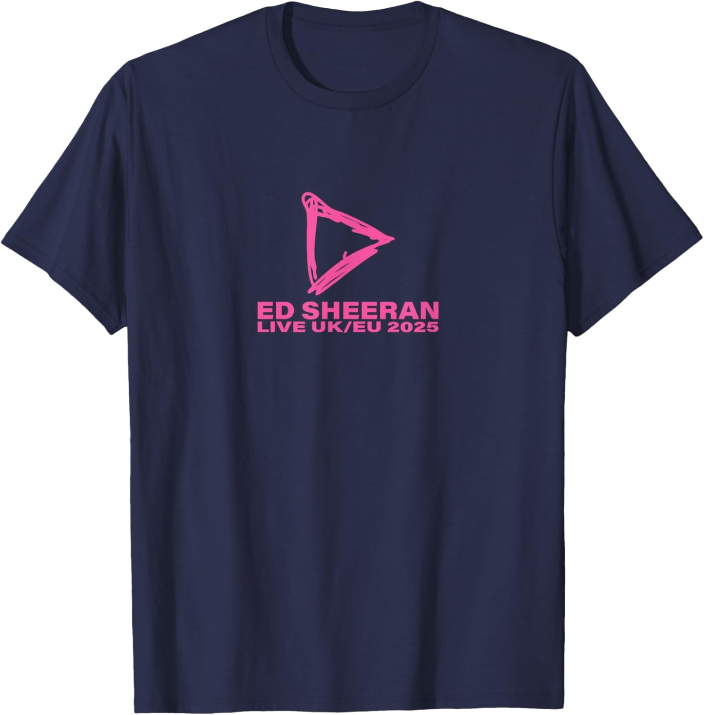 Ed Sheeran Play EU UK Live 2025 T-Shirt - T-Shirt | Navy