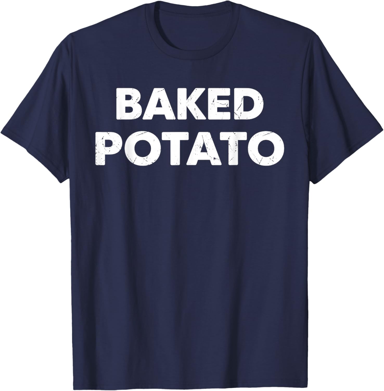 Baked Potato Couch Potato Couple Matching Thanksgiving T-Shirt - T-Shirt | Navy