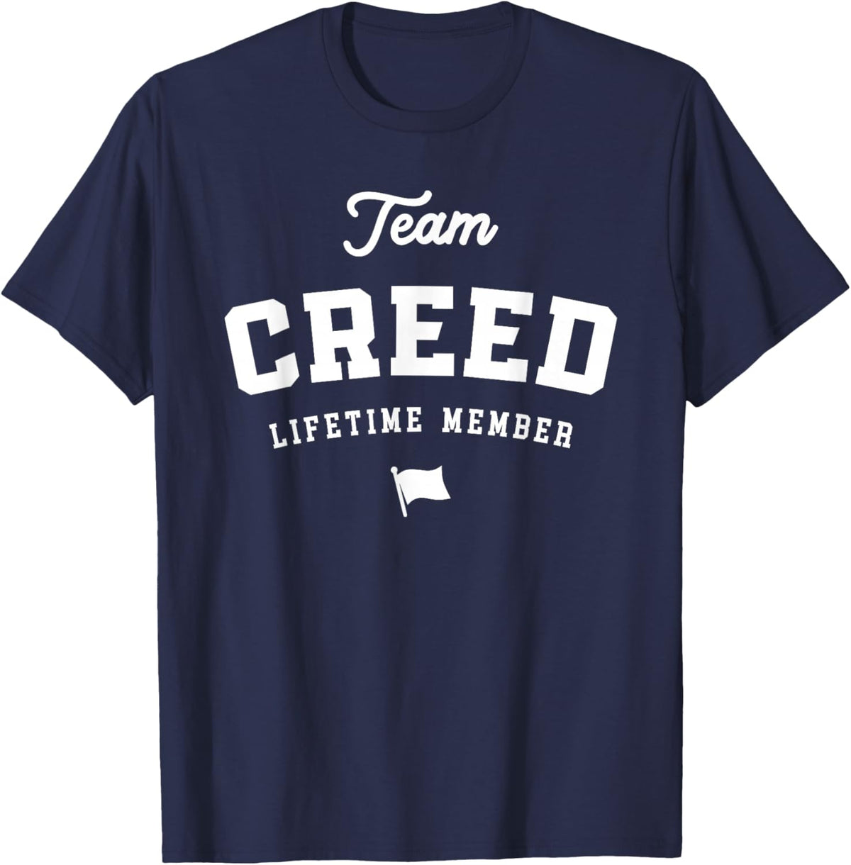 Team Creed Lifetime Member - Funny Name Creed T-Shirt - T-Shirt | Navy