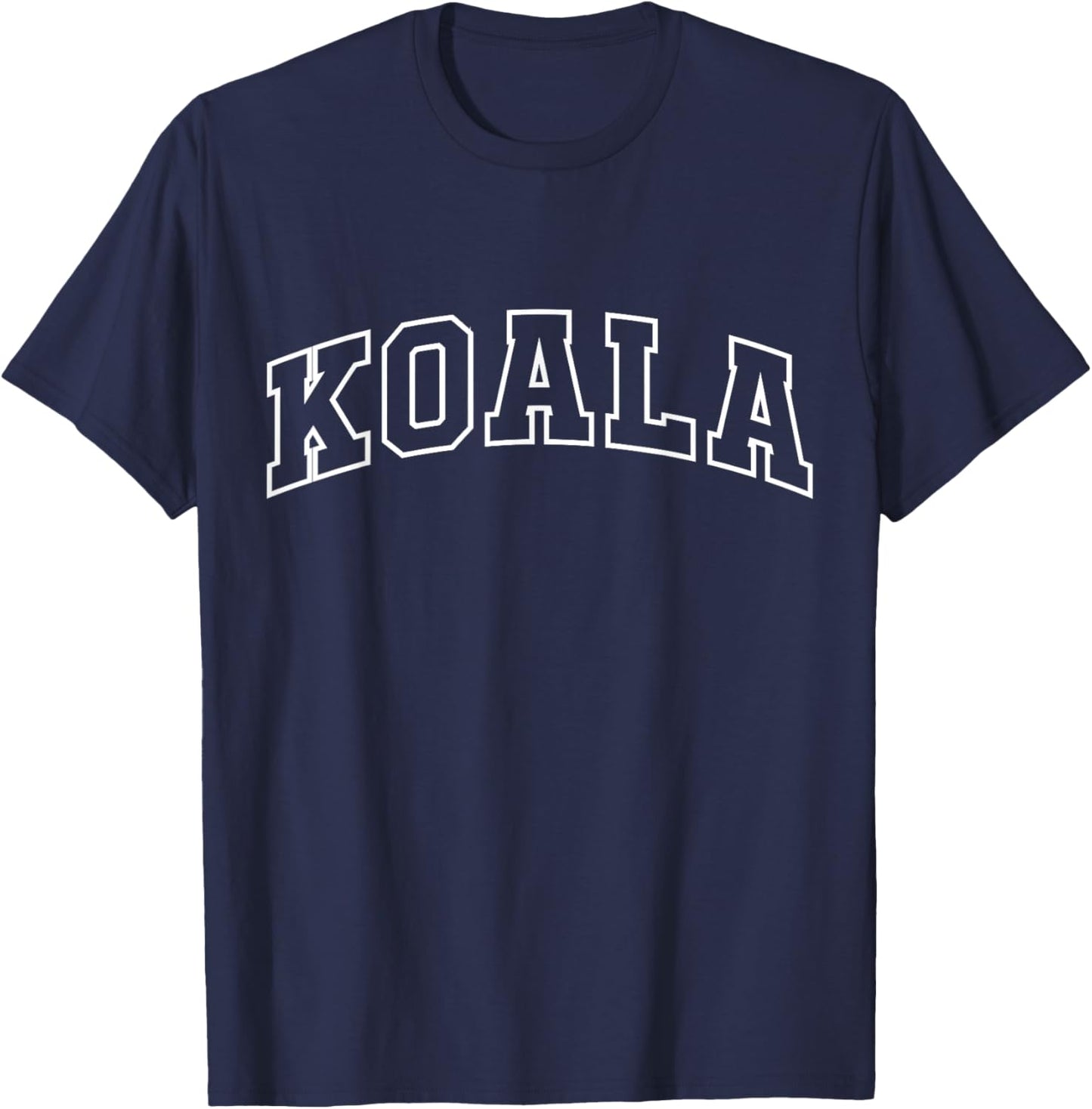 Koala Funny Athletic Lettering Costume Animal Lover T-Shirt - T-Shirt | Navy