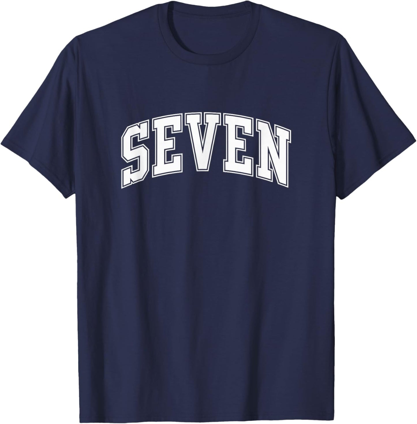 Six Seven Halloween Costume Matching 67 Meme Seven On Back T-Shirt - T-Shirt | Navy