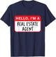Hello, I’m a Real Estate Agent - Funny T-Shirt - T-Shirt | Navy