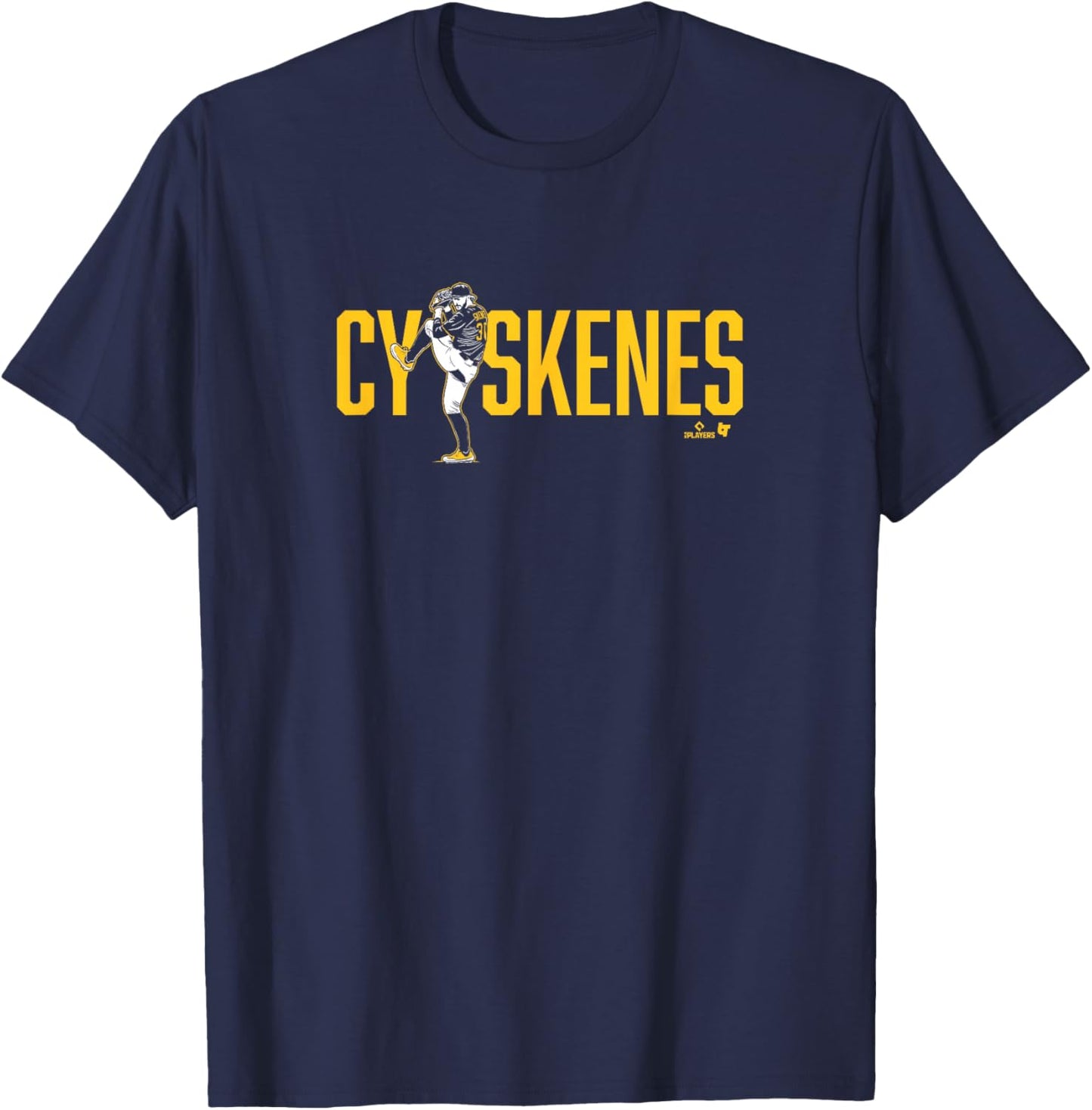 Paul Skenes - Cy Skenes - Pittsburgh Baseball T-Shirt - T-Shirt | Navy