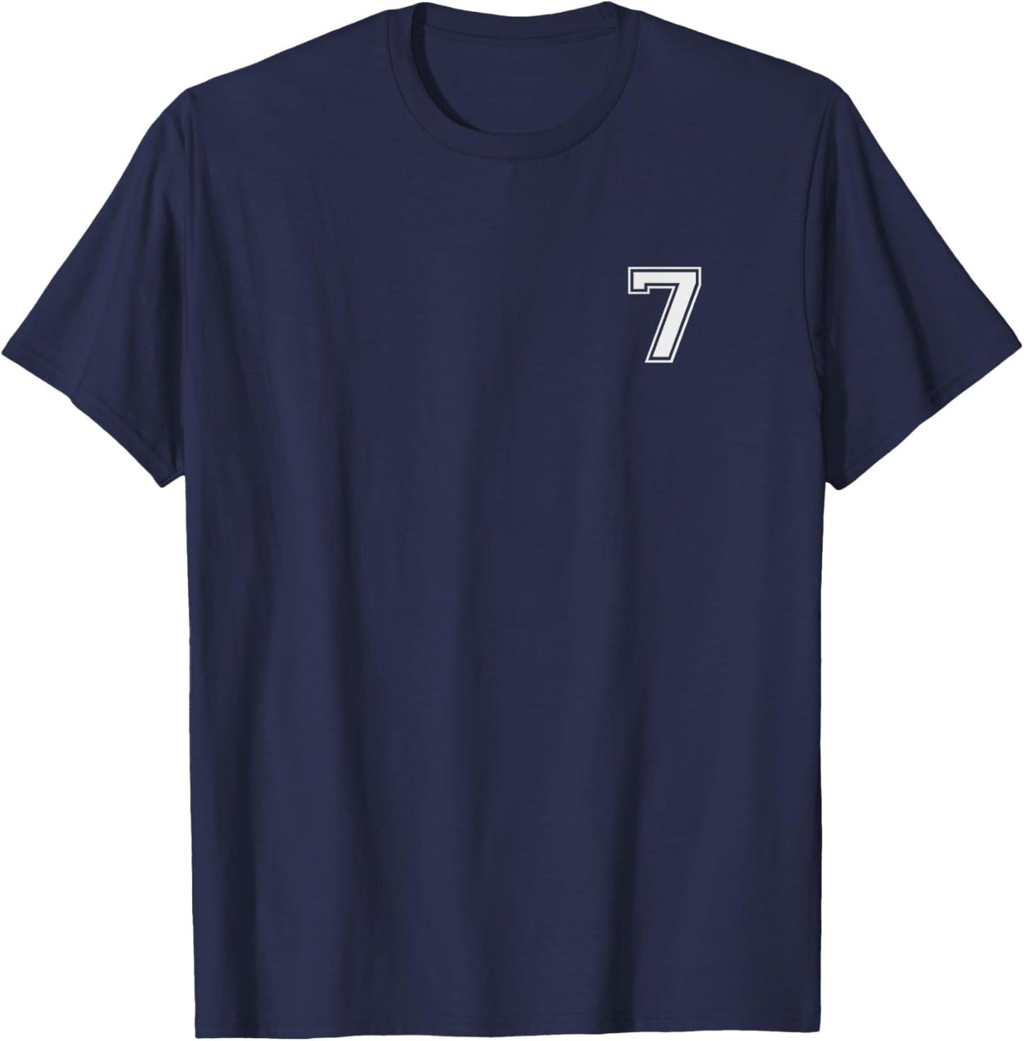 Number 7 T-Shirt - T-Shirt | Navy