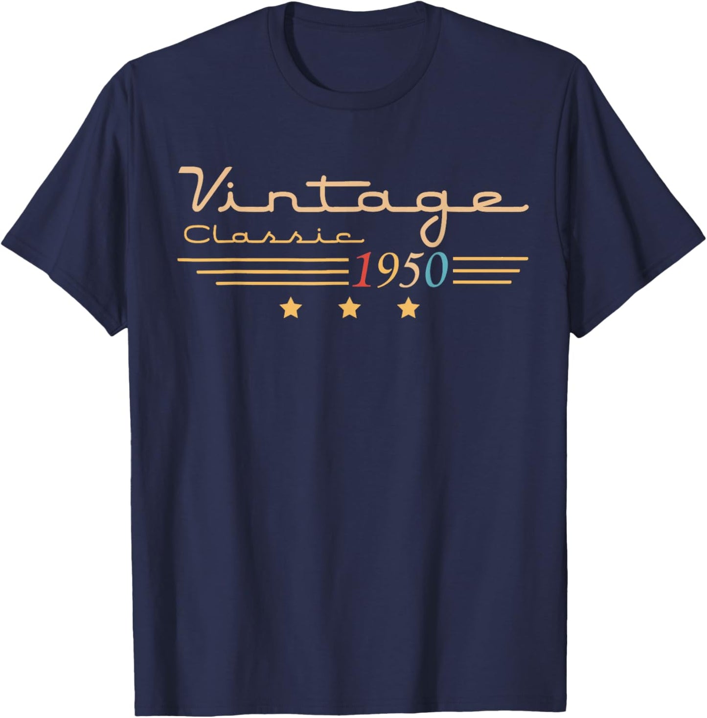 75 Year Old Gift Classic 1950 Limited Edition 75th Birthday T-Shirt - T-Shirt | Navy