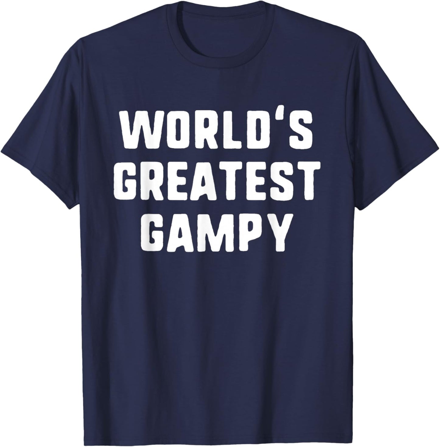 World's Greatest Gampy Funny Family T-Shirt - T-Shirt | Navy