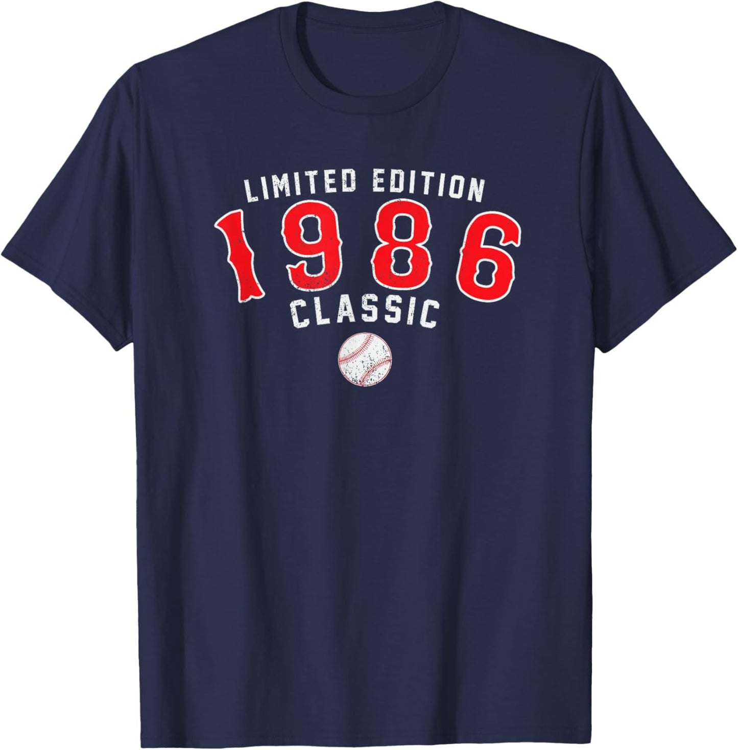 40 Year Old 1986 Classic Baseball 40th Birthday T-Shirt - T-Shirt | Navy