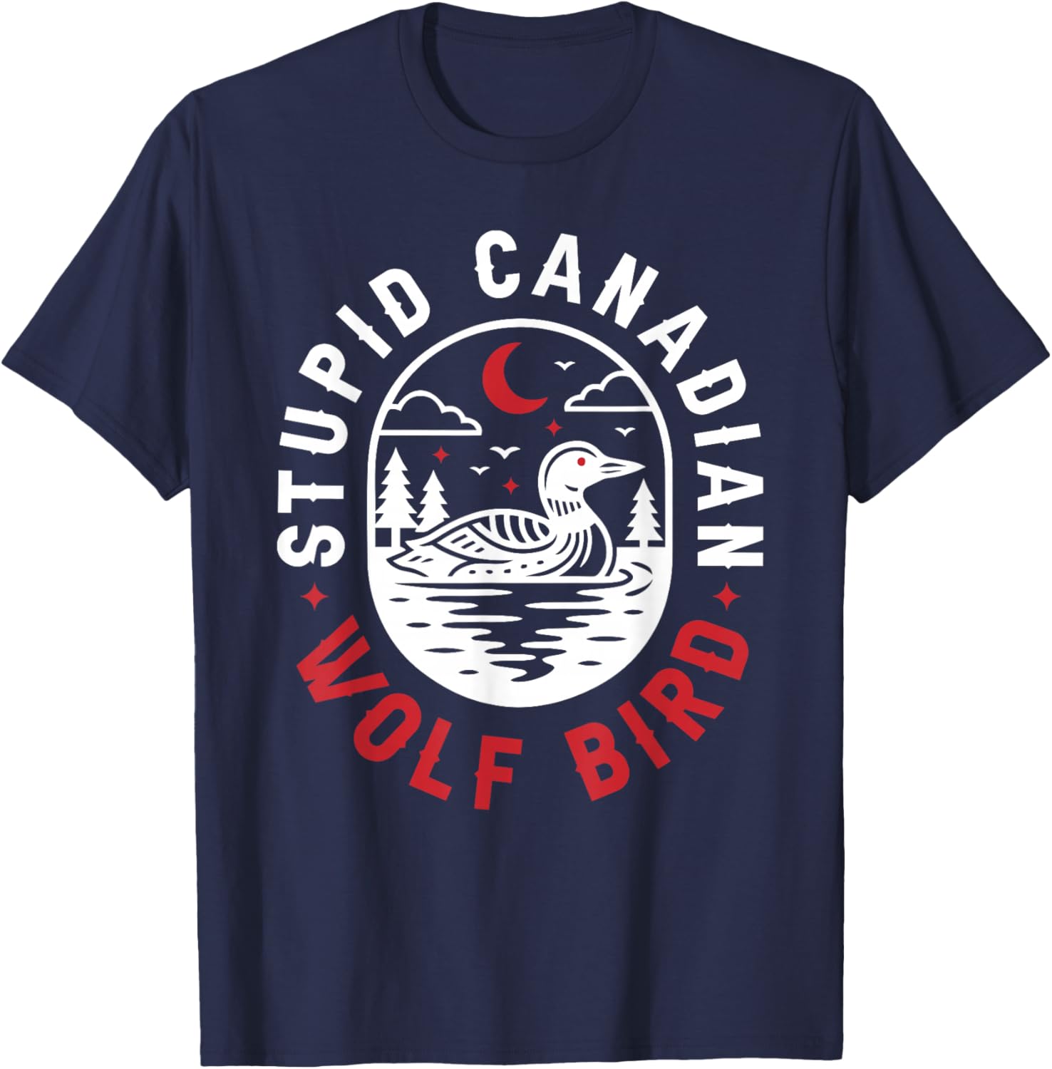 Sarcastic Loon Bird T-Shirt - T-Shirt | Navy