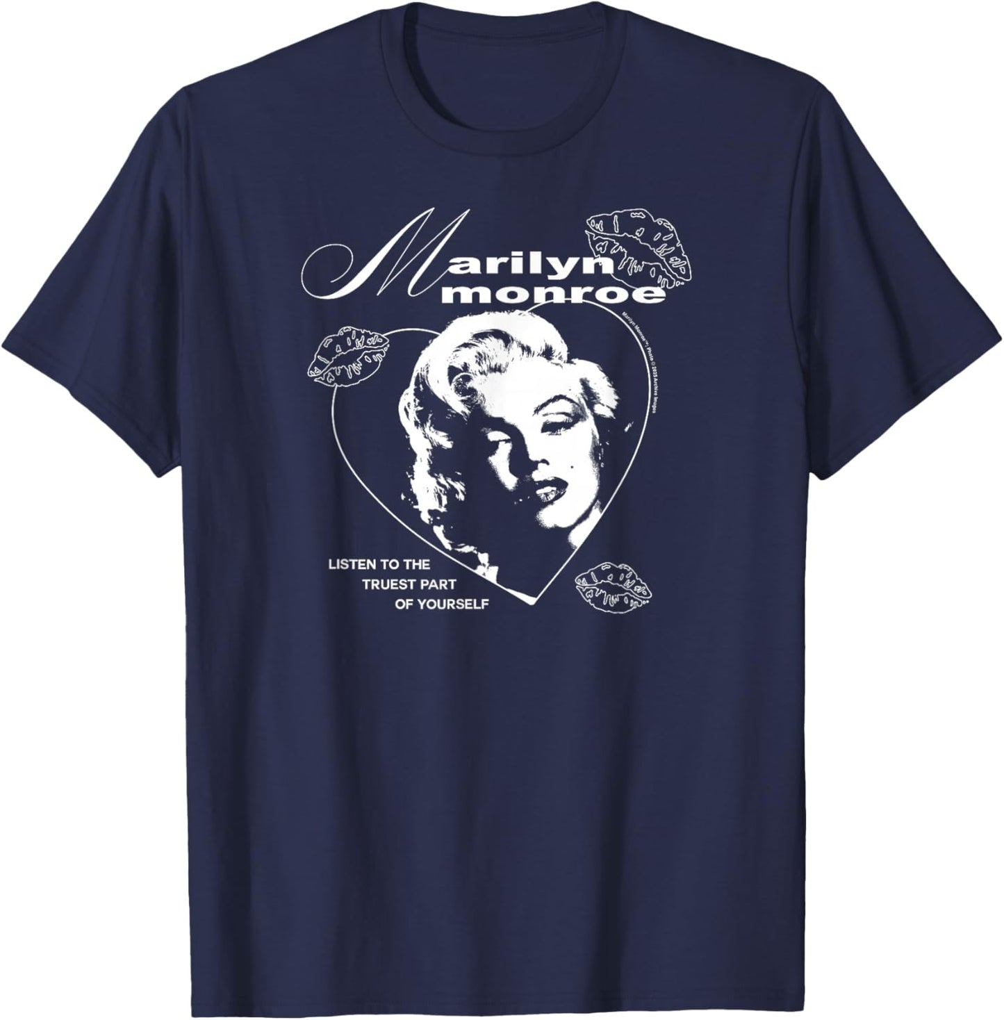 Marilyn Monroe - Listen to The Truest Part of Yourself T-Shirt - T-Shirt | Navy