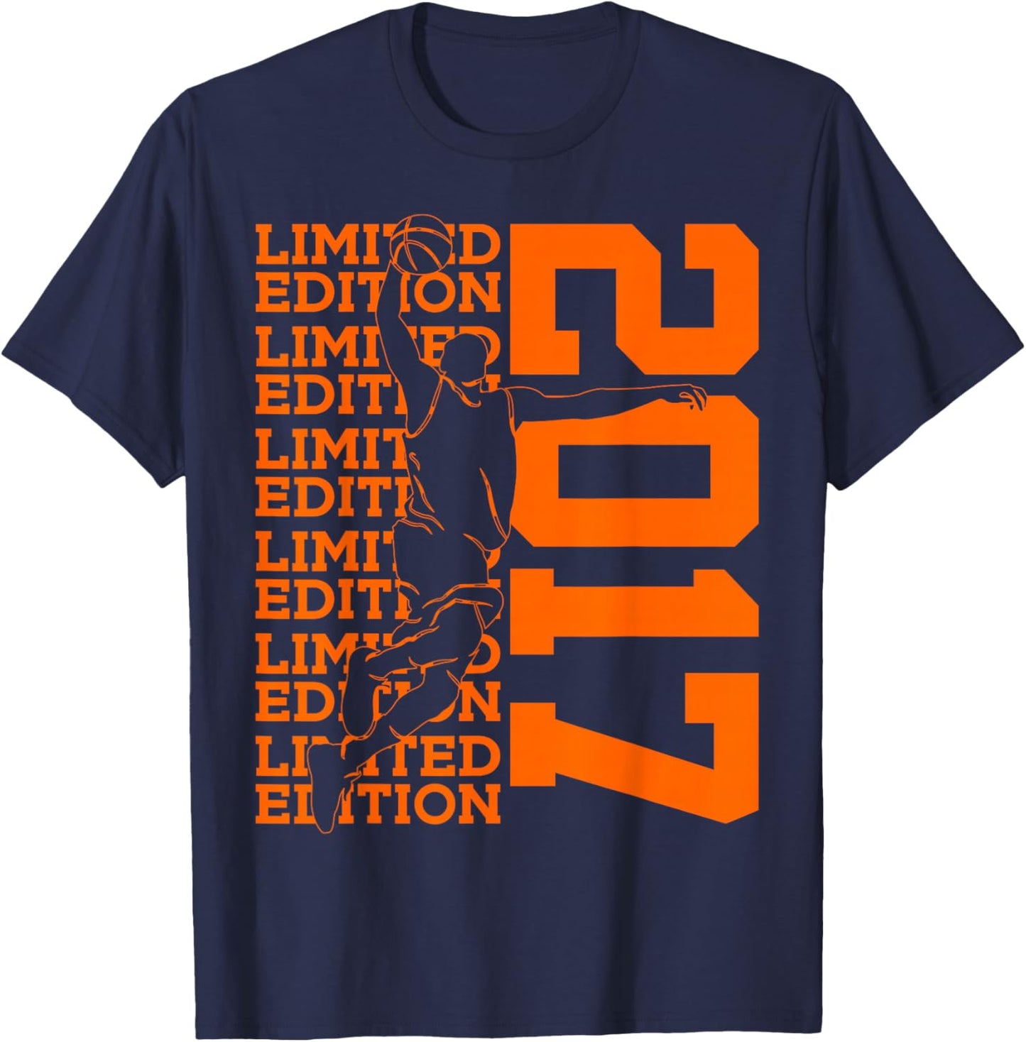 Limited Edition 2017 Basketball 9TH Birthday T-Shirt - T-Shirt | Navy