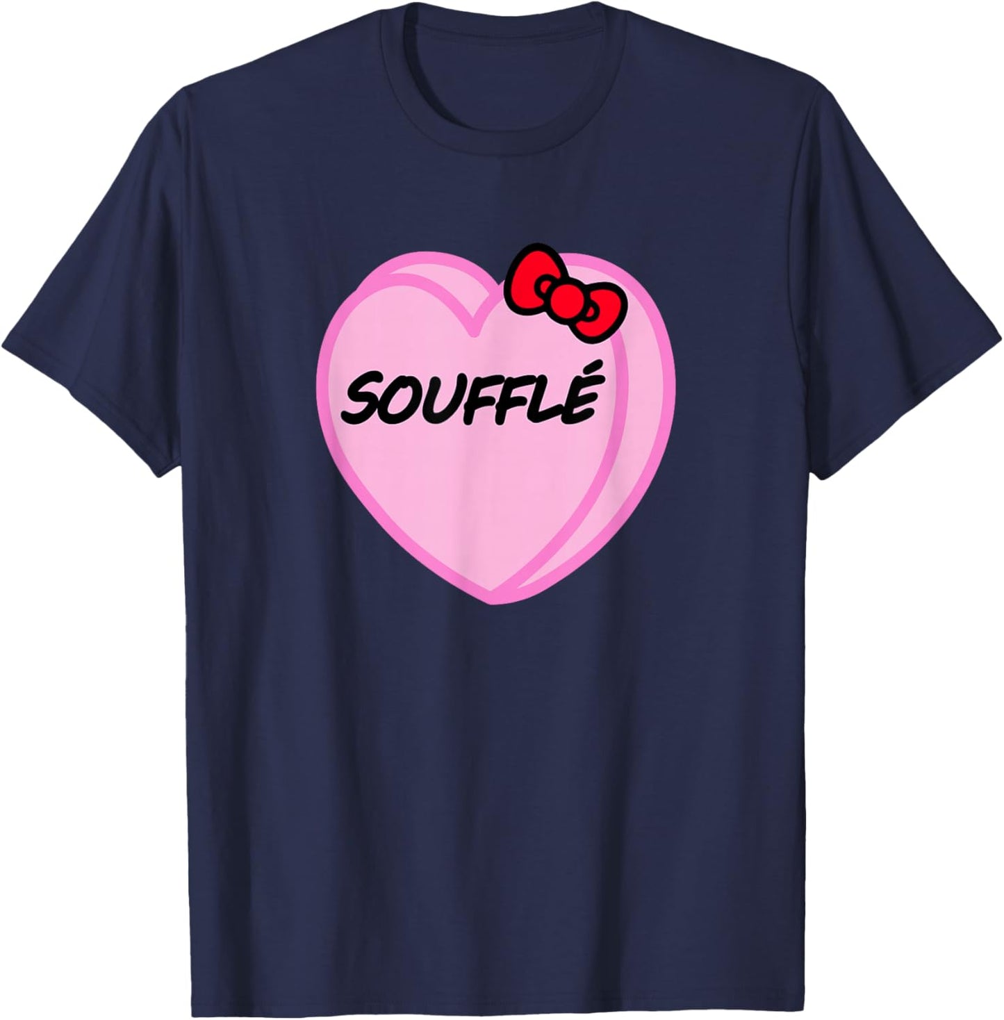 Valentines Day Candy Sweet Hearts Love Soufflé T-Shirt - T-Shirt | Navy