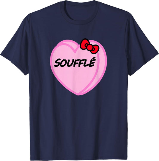 Valentines Day Candy Sweet Hearts Love Soufflé T-Shirt - T-Shirt | Navy