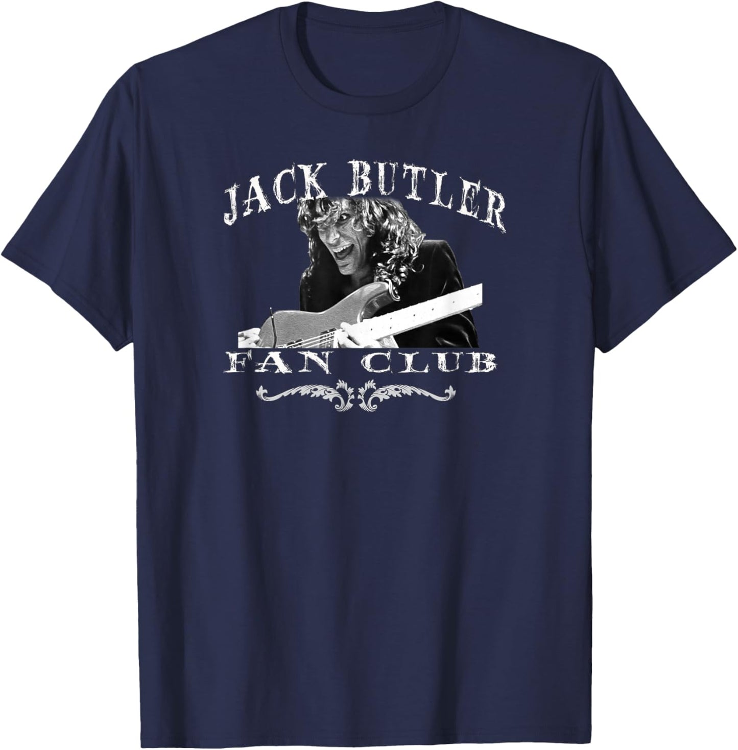 Jack Butler Funny Fan Club Guitar Music Legend Eighties T-Shirt - T-Shirt | Navy