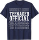 Teenager Official 13th Birthday Layered Text 13 Year Old T-Shirt - T-Shirt | Navy