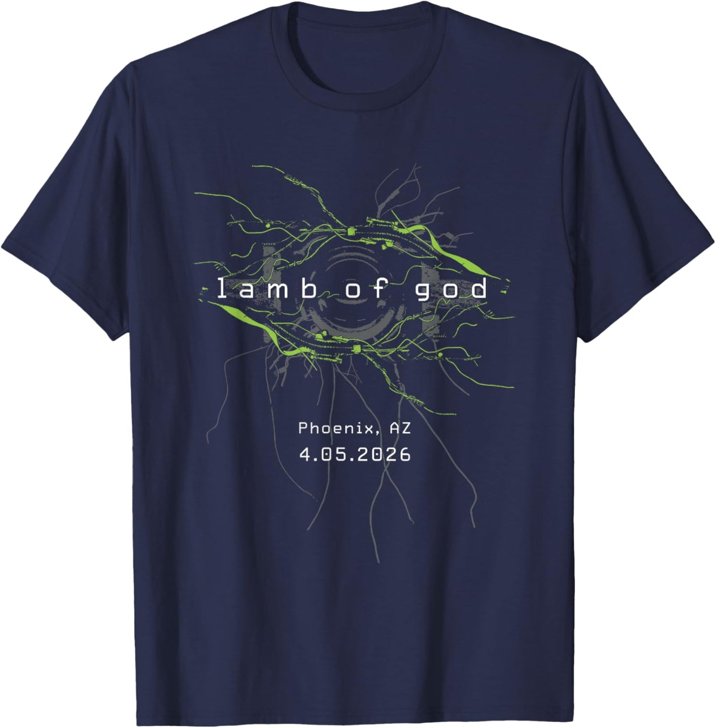Lamb of God Into Oblivion Tour Phoenix T-Shirt - T-Shirt | Navy