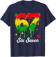 Black History Six Seven 6 7 Meme Melanin Boys Girl Teen Kids T-Shirt - T-Shirt | Navy