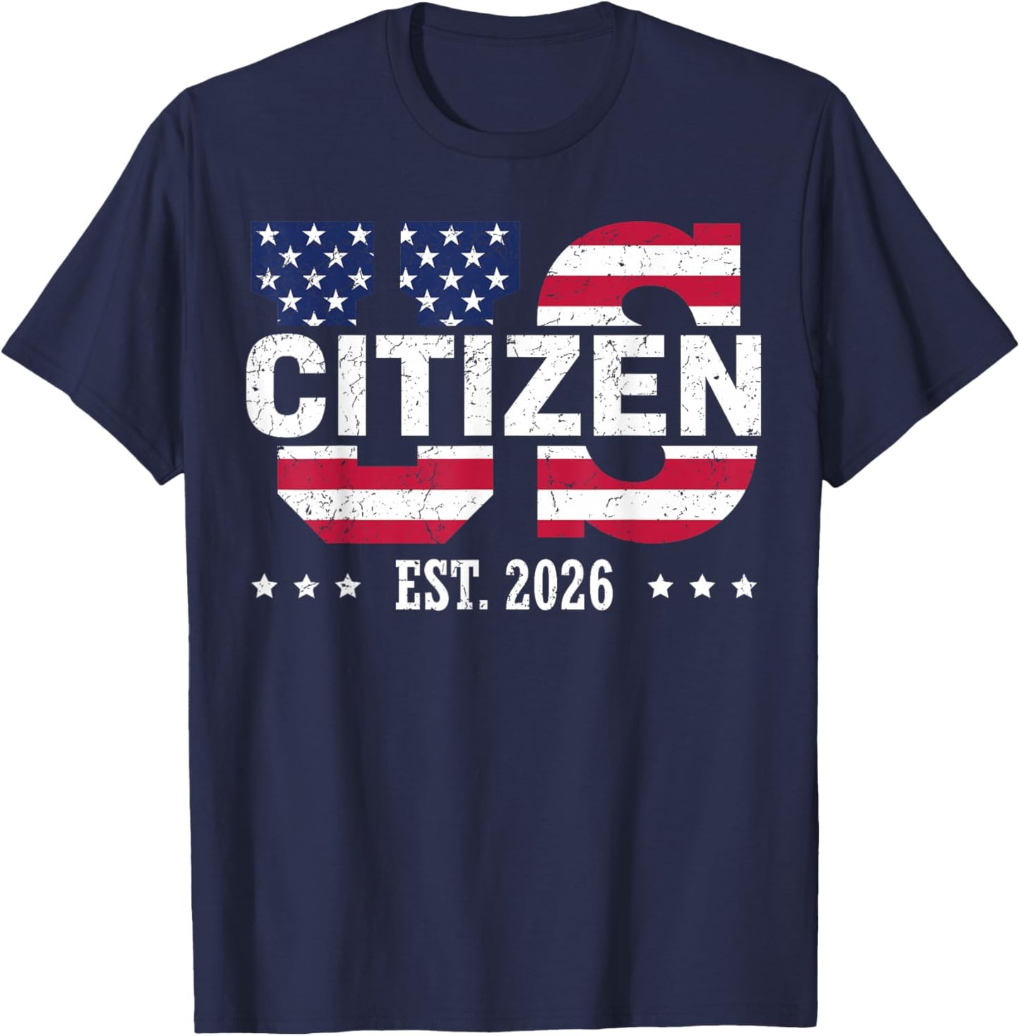 US Citizenship 2026 Decoration USA New American Citizen T-Shirt - T-Shirt | Navy