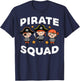 Pirate Squad Cute Team Crew Matching Boys Girls Kids Toddler T-Shirt - T-Shirt | Navy