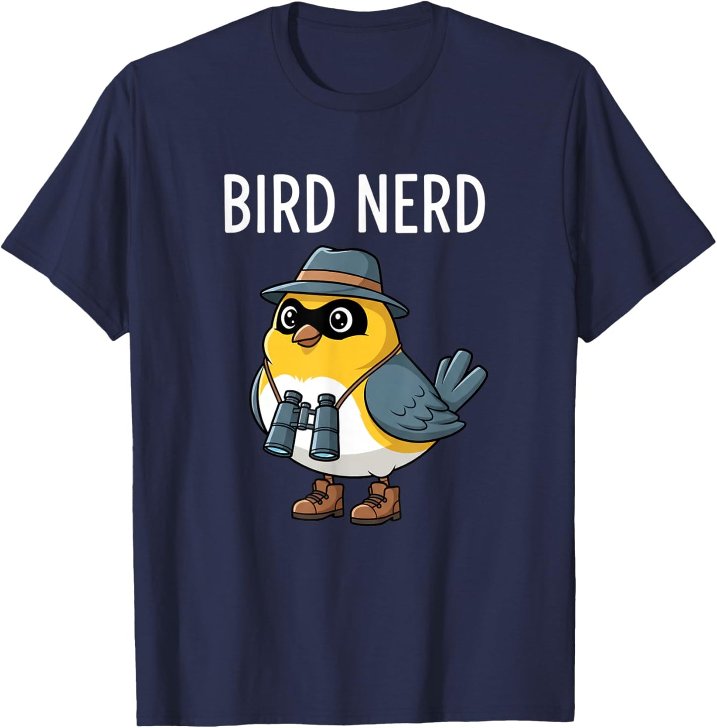 Bird Nerd Funny Bird Watching Birding Bird Lover Watcher T-Shirt - T-Shirt | Navy