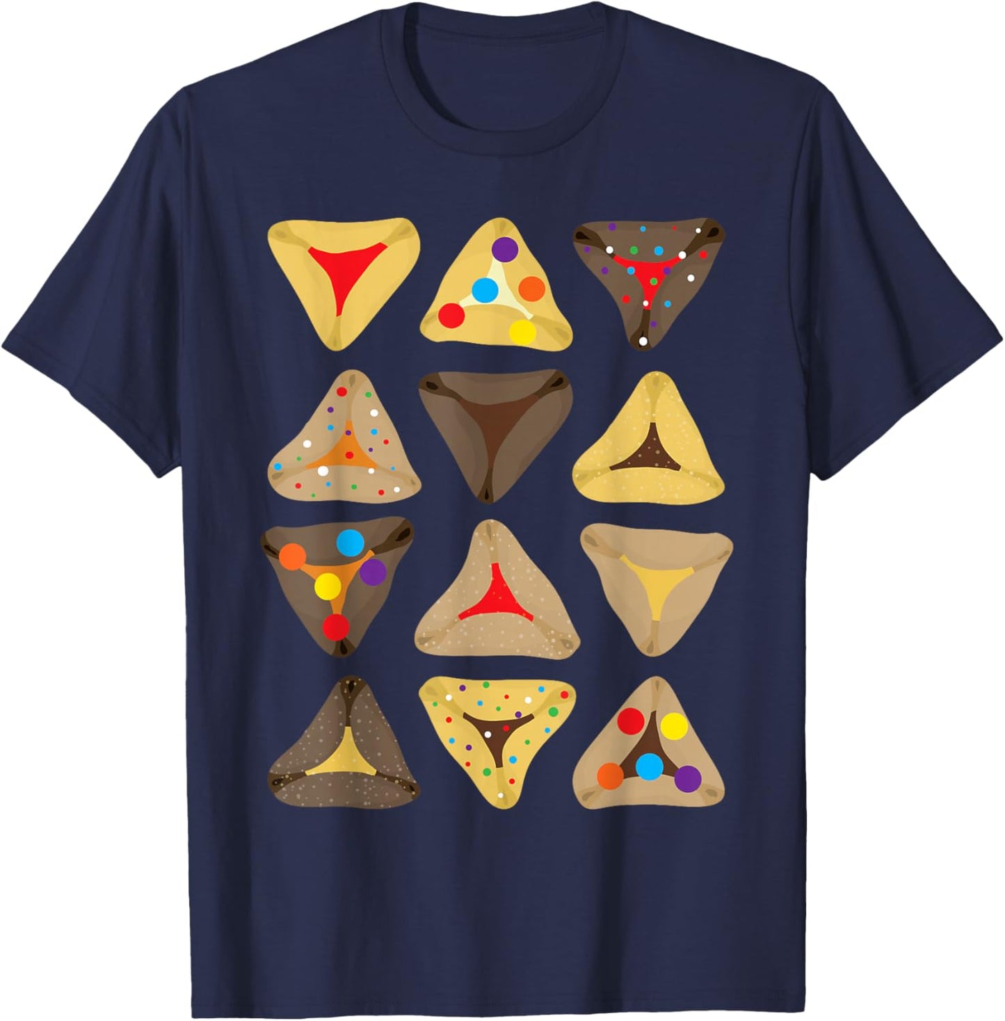 Hamantash Hamantaschen Lovers Happy Purim Jewish Holidays T-Shirt - T-Shirt | Navy