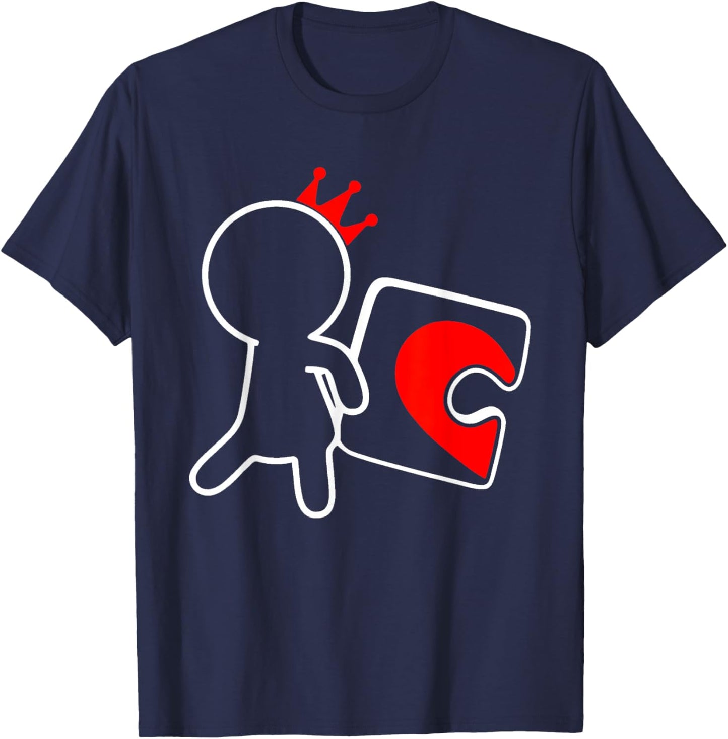 Missing Piece Heart Puzzle Couple Matching Valentine's Day T-Shirt - T-Shirt | Navy