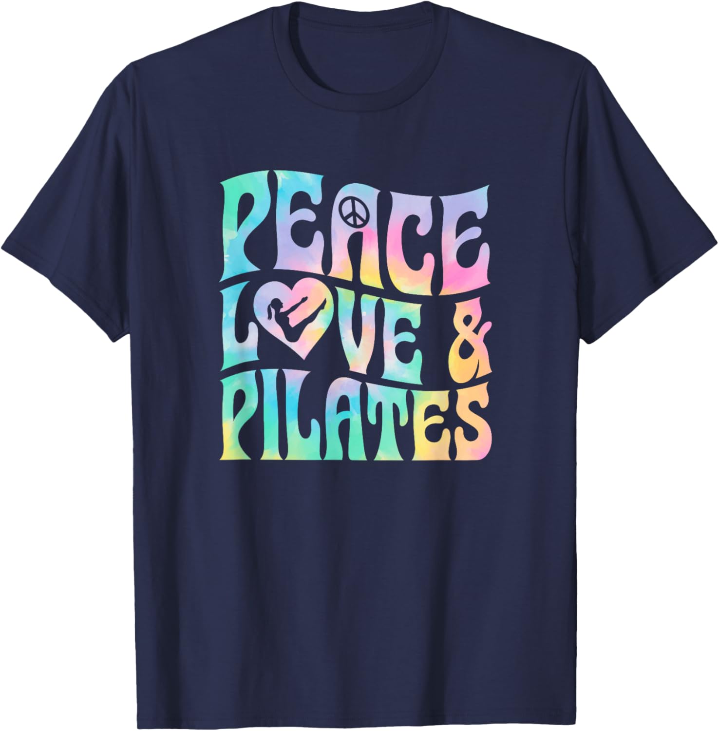 Peace Love and Pilates T-Shirt - T-Shirt | Navy