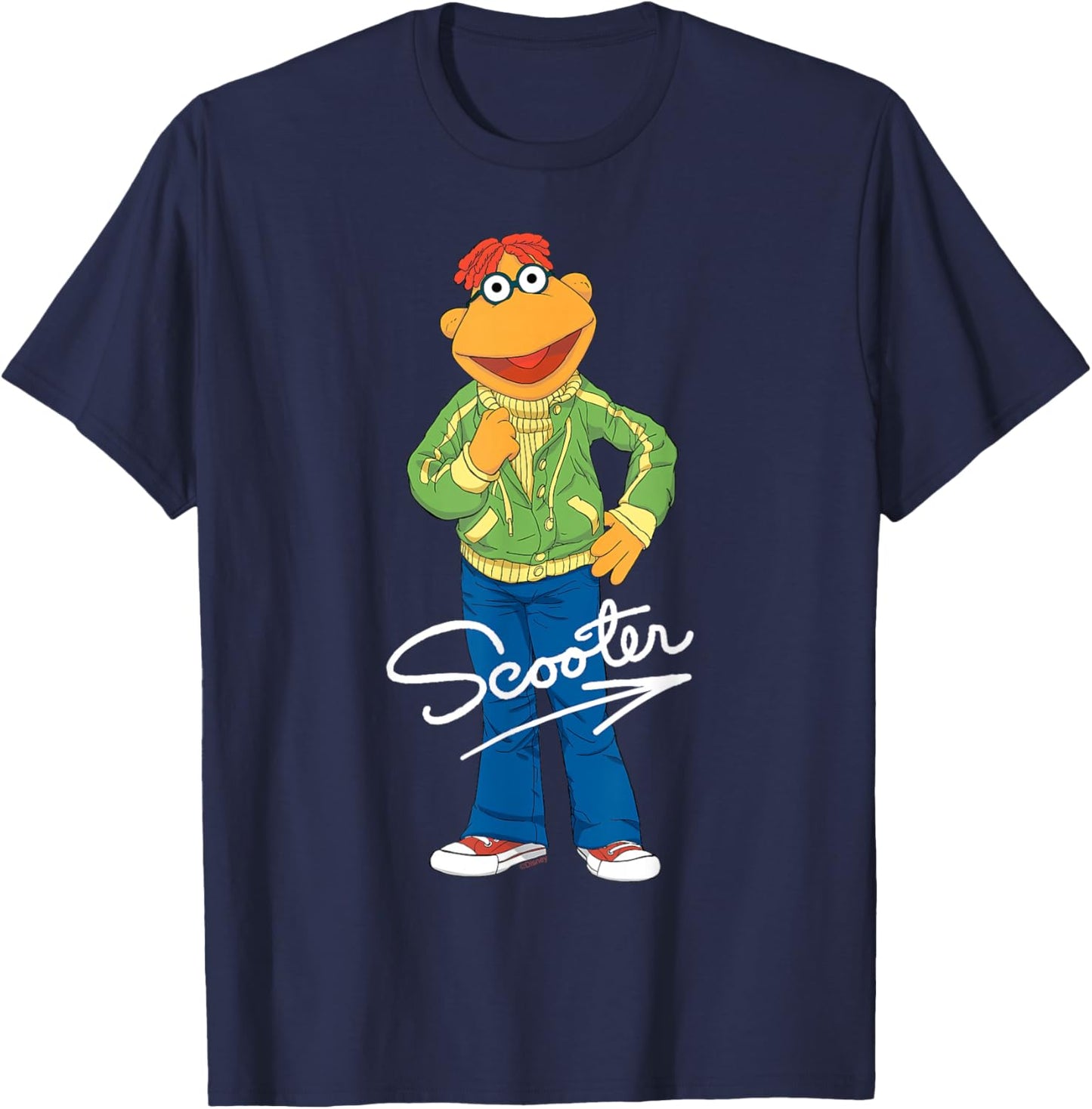 Disney The Muppets Scooter Big Pose T-Shirt - T-Shirt | Navy