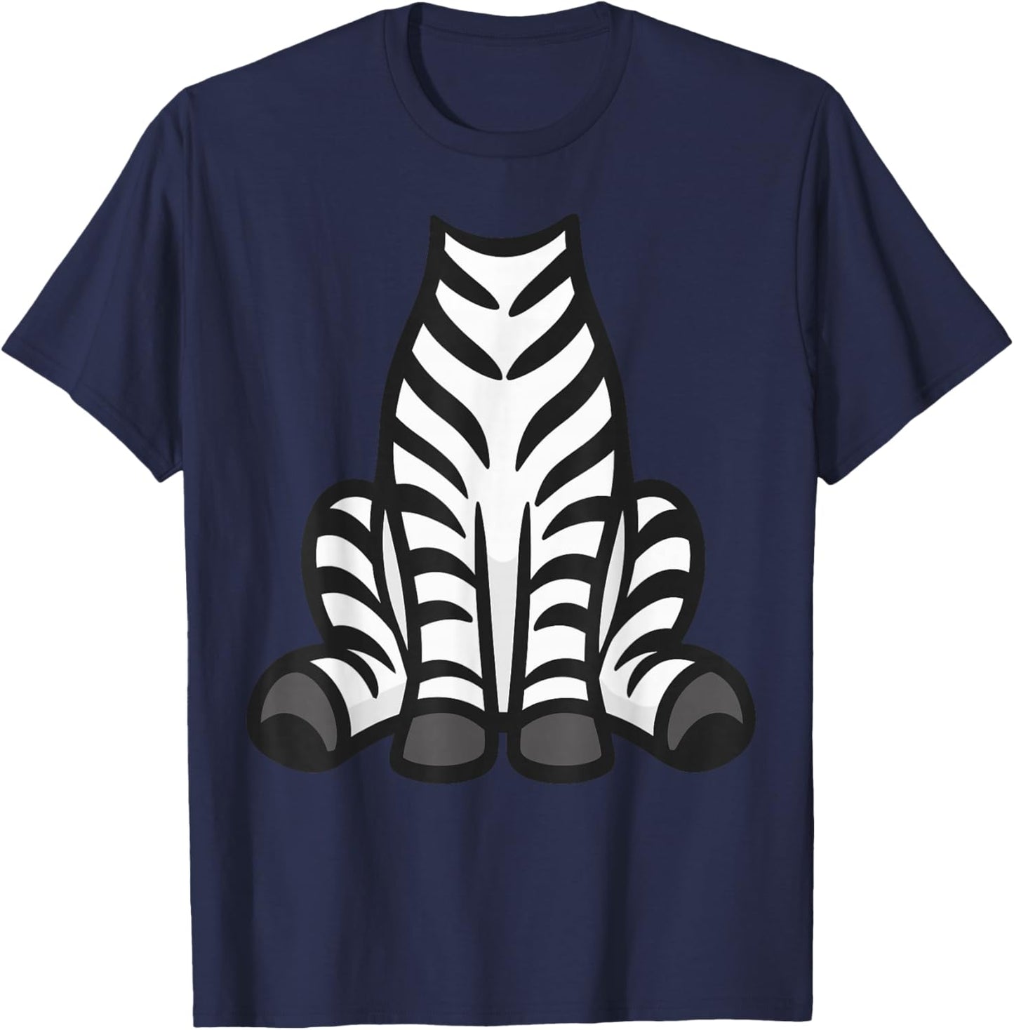 Zebra Shirt Adult Men Women Kids Zebra Costume T-Shirt - T-Shirt | Navy