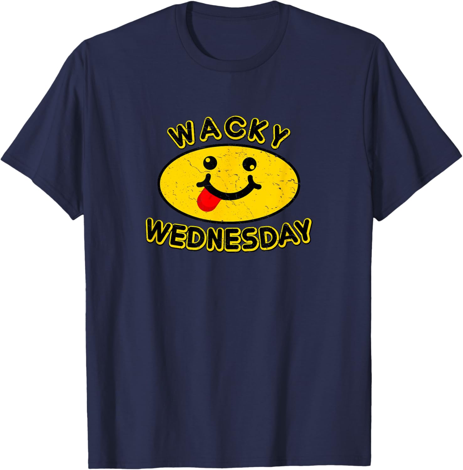 Wacky Wednesday Kids and Teachers | Mismatch Day Spirit Week T-Shirt - T-Shirt | Navy