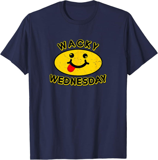 Wacky Wednesday Kids and Teachers | Mismatch Day Spirit Week T-Shirt - T-Shirt | Navy