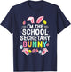 I’m The School Secretary Bunny Happy Easter Day Cute T-Shirt - T-Shirt | Navy