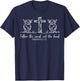 Follow The Word Not The Herd Christian Highland Cow T-Shirt - T-Shirt | Navy