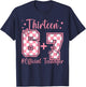 13th Birthday Official Teenager Six Seven Coquette Bow 6 7 T-Shirt - T-Shirt | Navy