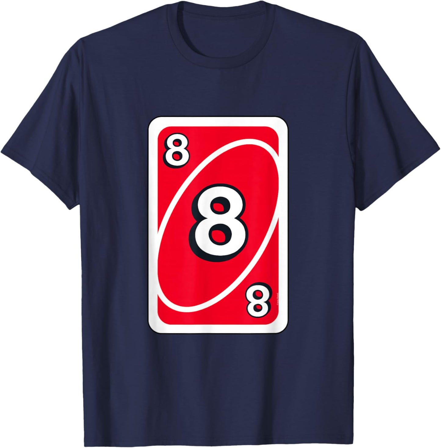 UNO Halloween Red 8" Card T-Shirt - T-Shirt | Navy
