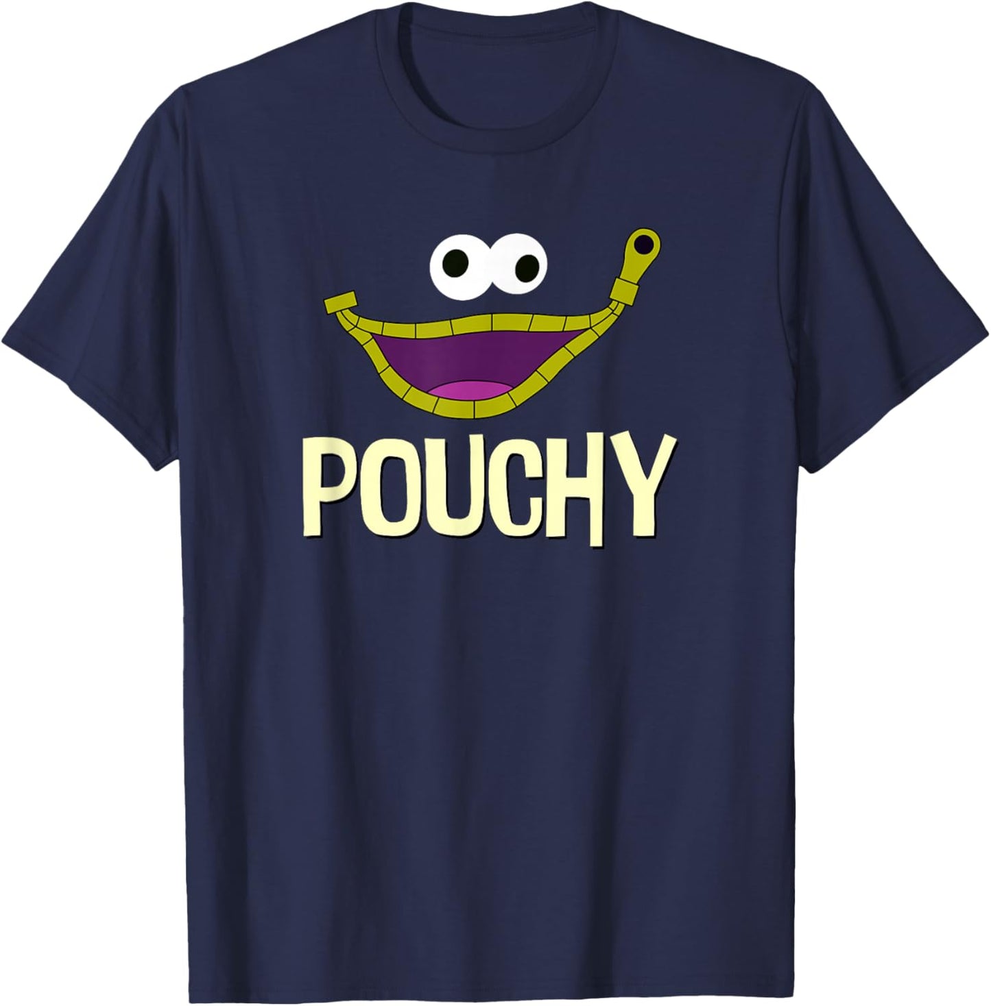 Pouchy Minimalist Funny T-Shirt - T-Shirt | Navy