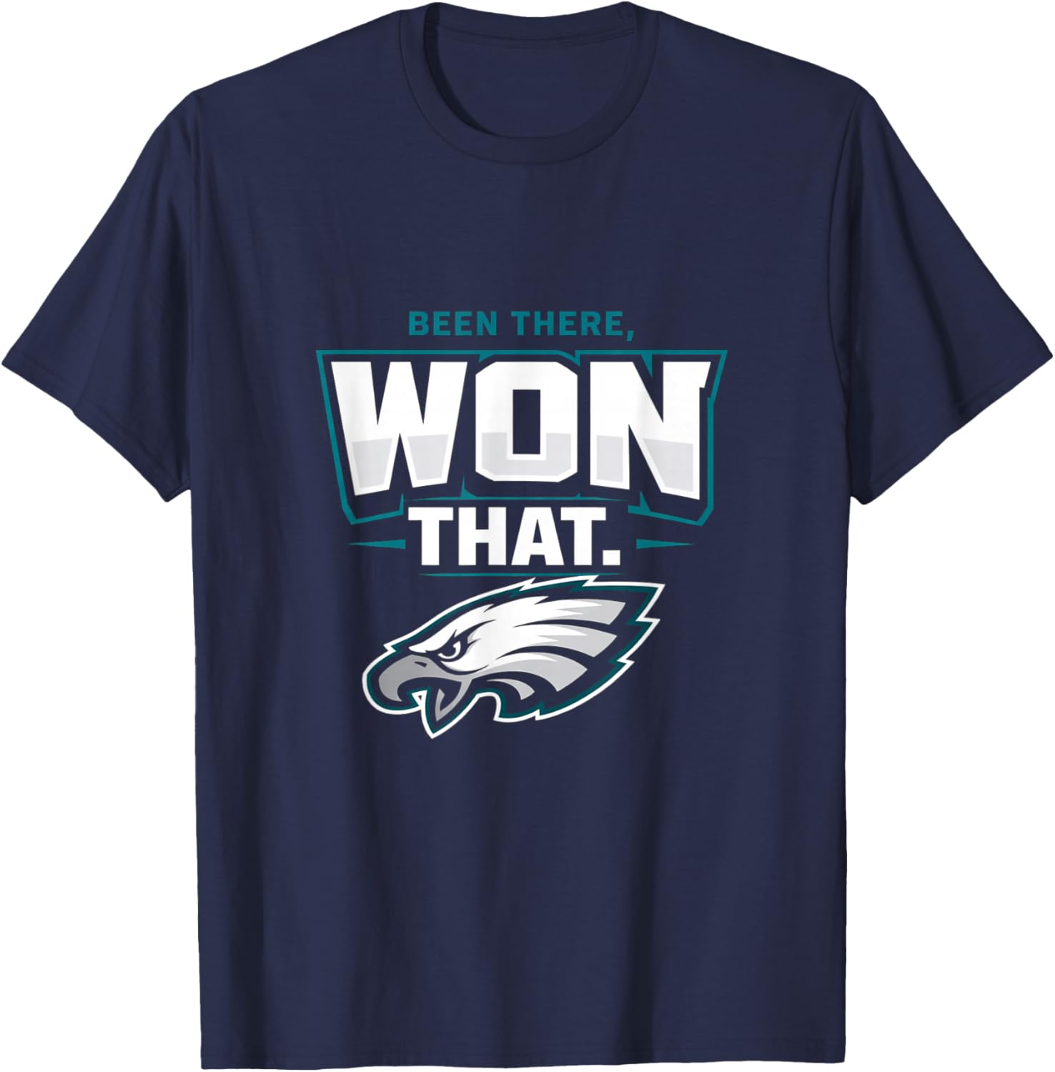 Been There Won That Bold Victory Fan Graphic T-Shirt - T-Shirt | Navy