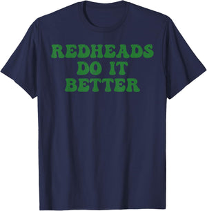 Redheads Do It Better St Patrick's Day Dibs on The Redheads T-Shirt - T-Shirt | Navy