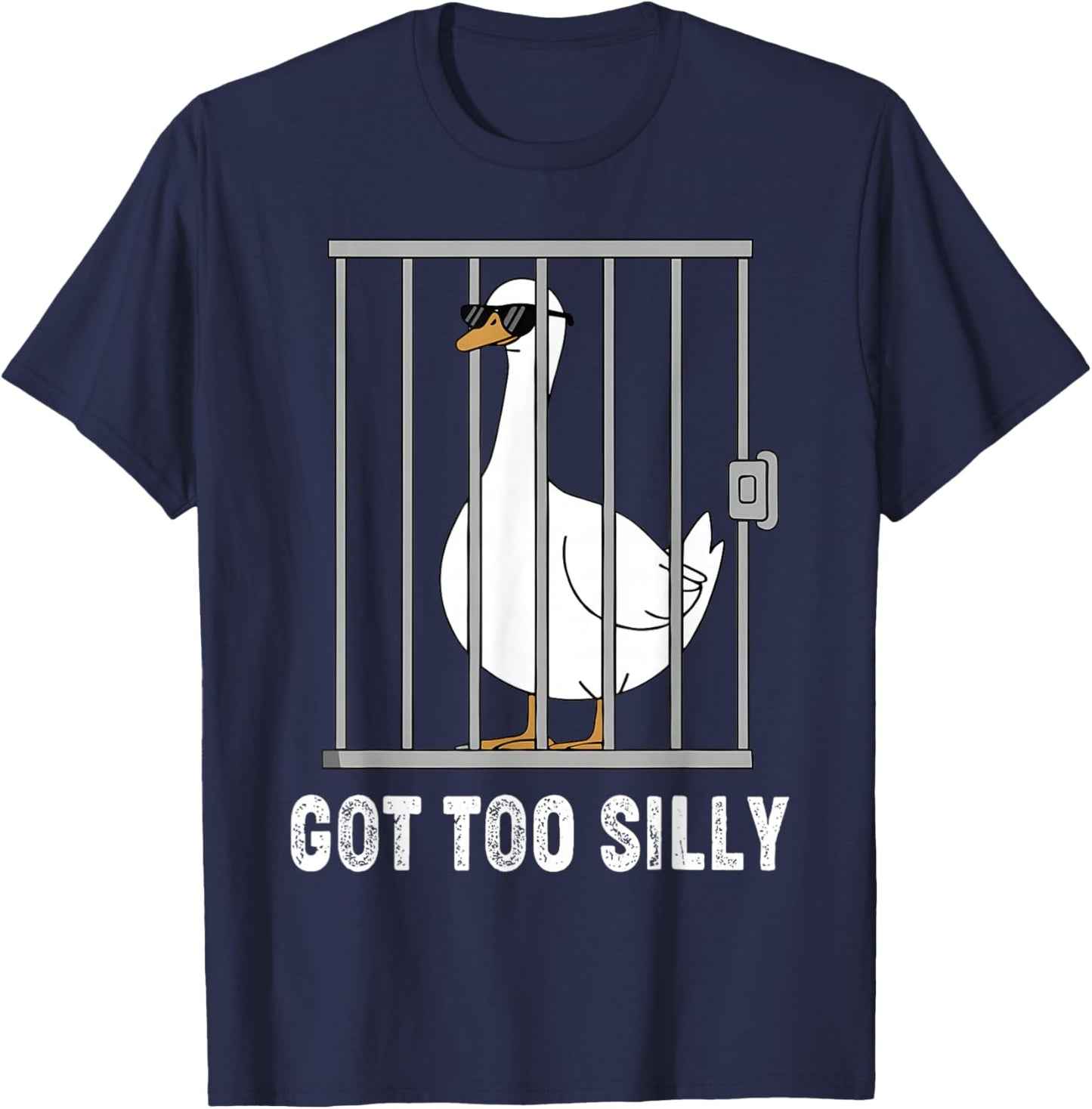 Got Too Silly Funny Goose Pun Humor Shirt for Animal Lover T-Shirt - T-Shirt | Navy
