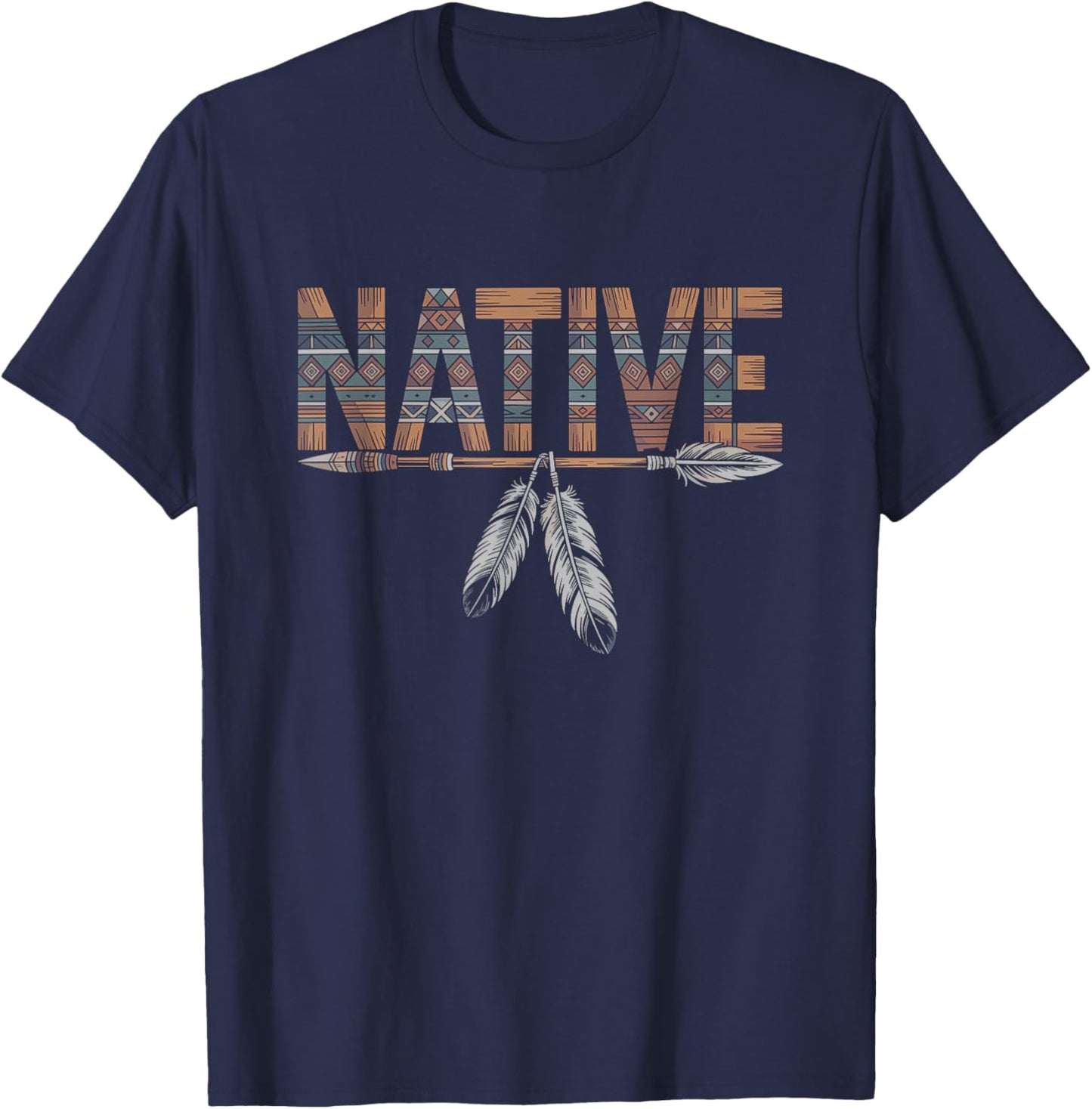 Native Indian American Pride Indigenous Heritage History Day T-Shirt - T-Shirt | Navy