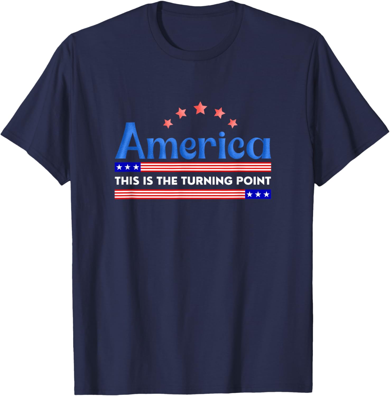 This is The Turning Point USA Flag Women Teens T-Shirt - T-Shirt | Navy