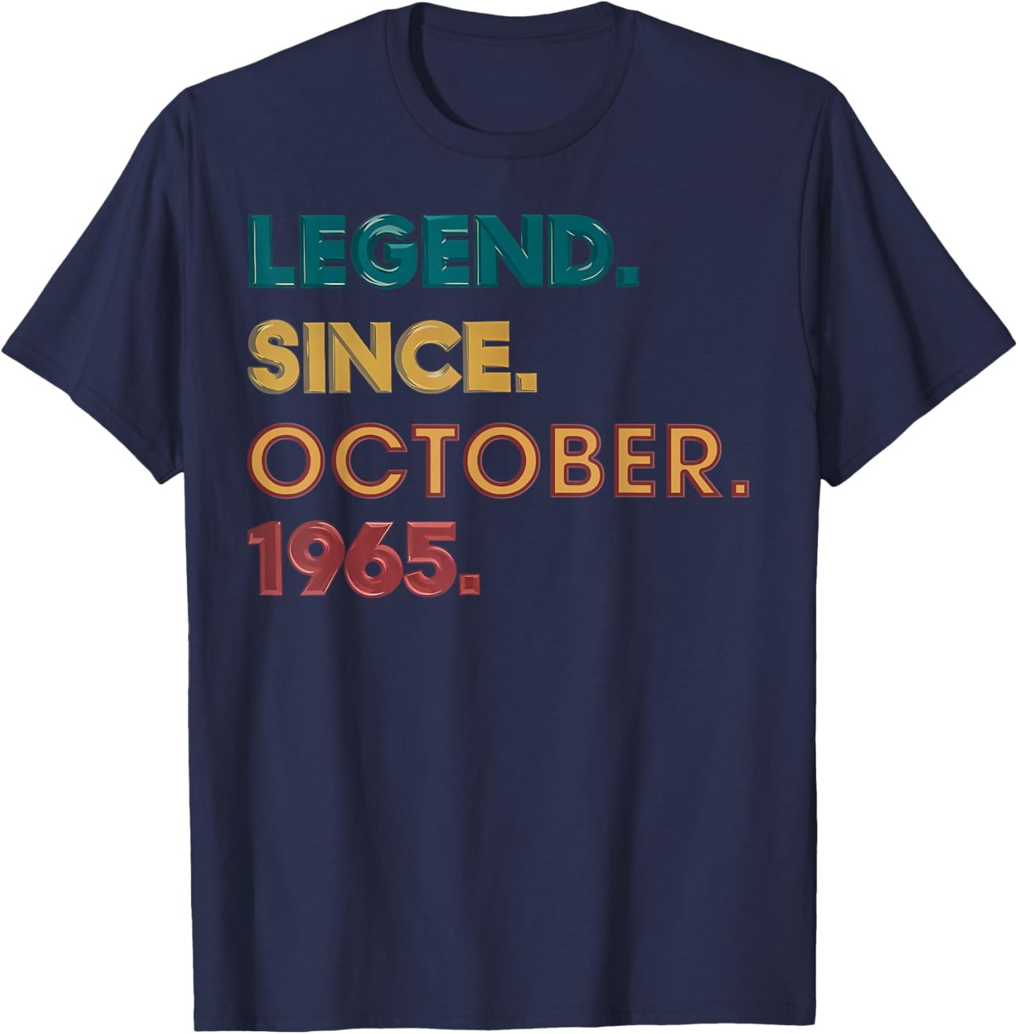 Legend 1965 60th Birthday Gifts Women 60 Year Old T-Shirt - T-Shirt | Navy