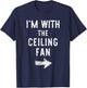 I’m with The Ceiling Fan Funny Halloween Couple Costume T-Shirt - T-Shirt | Navy