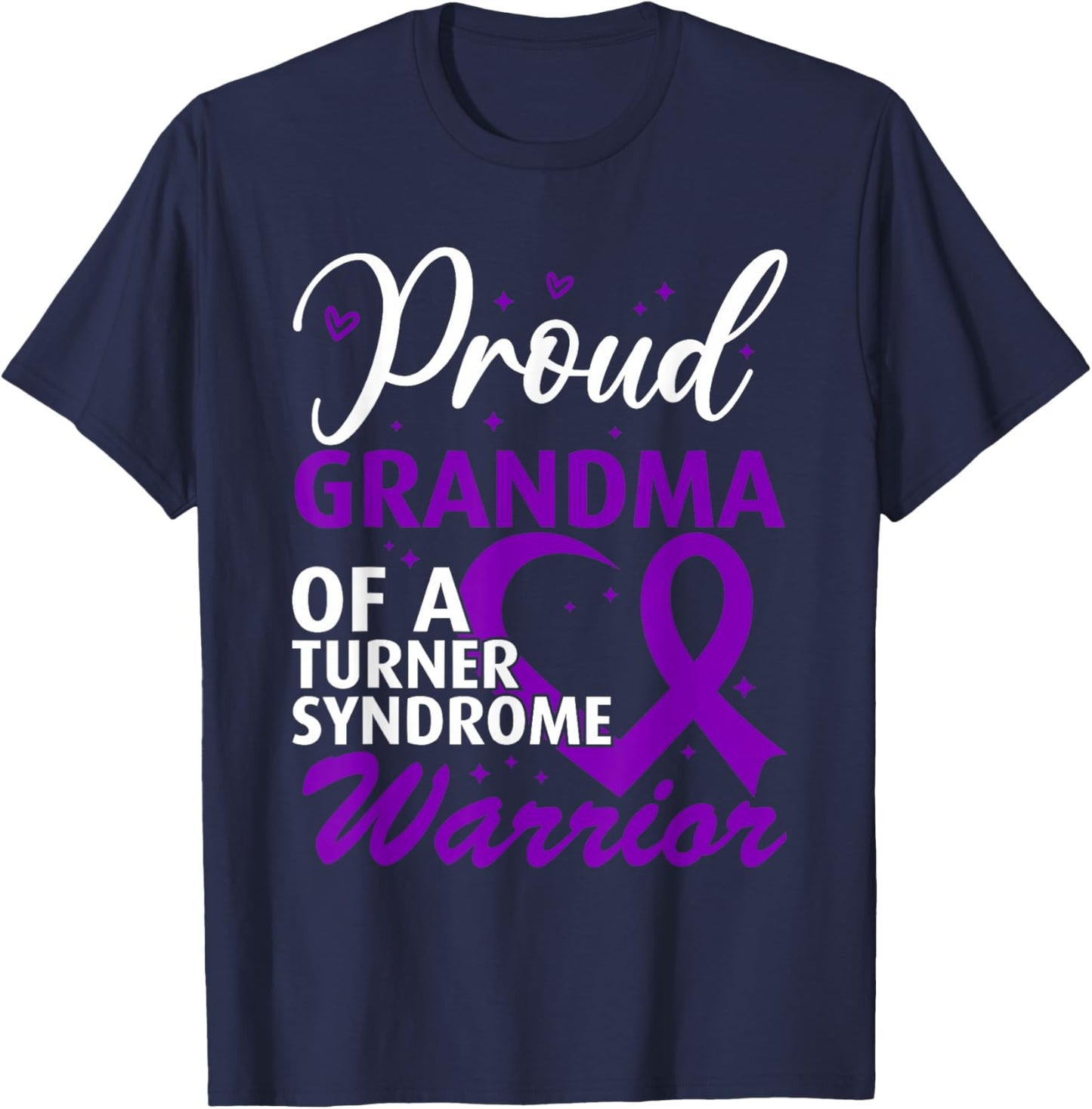 Turner Syndrome Awareness Grandma T-Shirt - T-Shirt | Navy