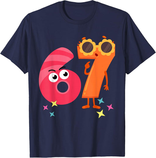 67 Meme for Teachers T-Shirt - T-Shirt | Navy