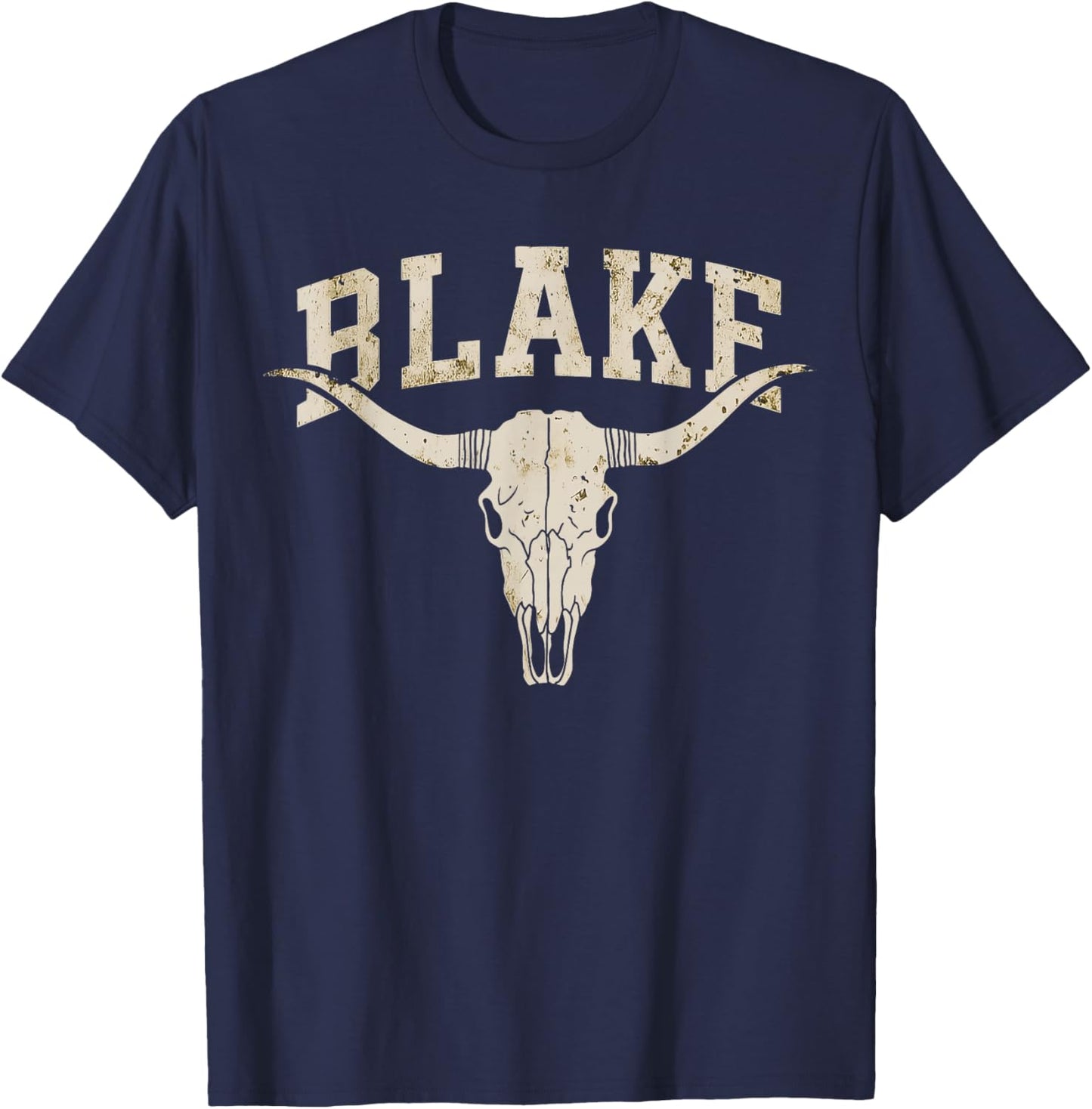 Vintage Blake Name Pride Gift Women Kid Boy Girl T-Shirt - T-Shirt | Navy