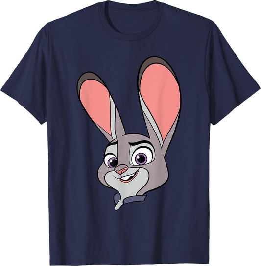 Disney Zootopia 2 Judy Hopps Big Face Halloween Costume T-Shirt - T-Shirt | Navy