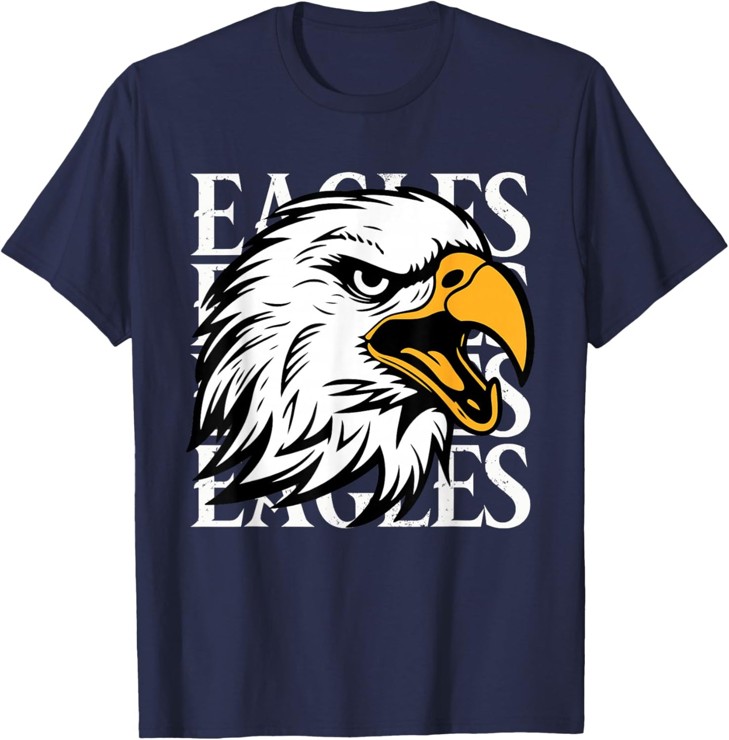 Eagle Vintage Women Youth Toddler Kids Boys Girls T-Shirt - T-Shirt | Navy