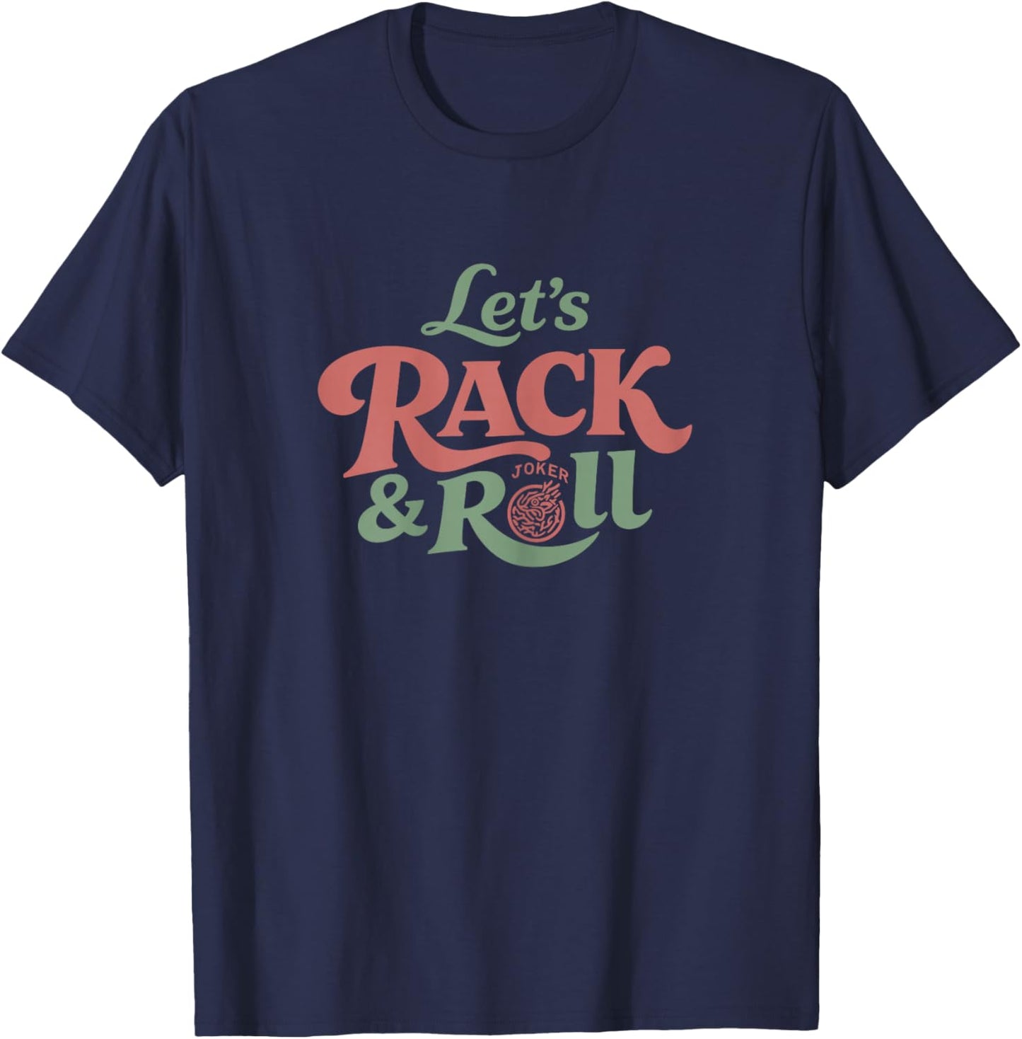Lets Rack and Roll Mahjong American Retro Mah jongg Player T-Shirt - T-Shirt | Navy