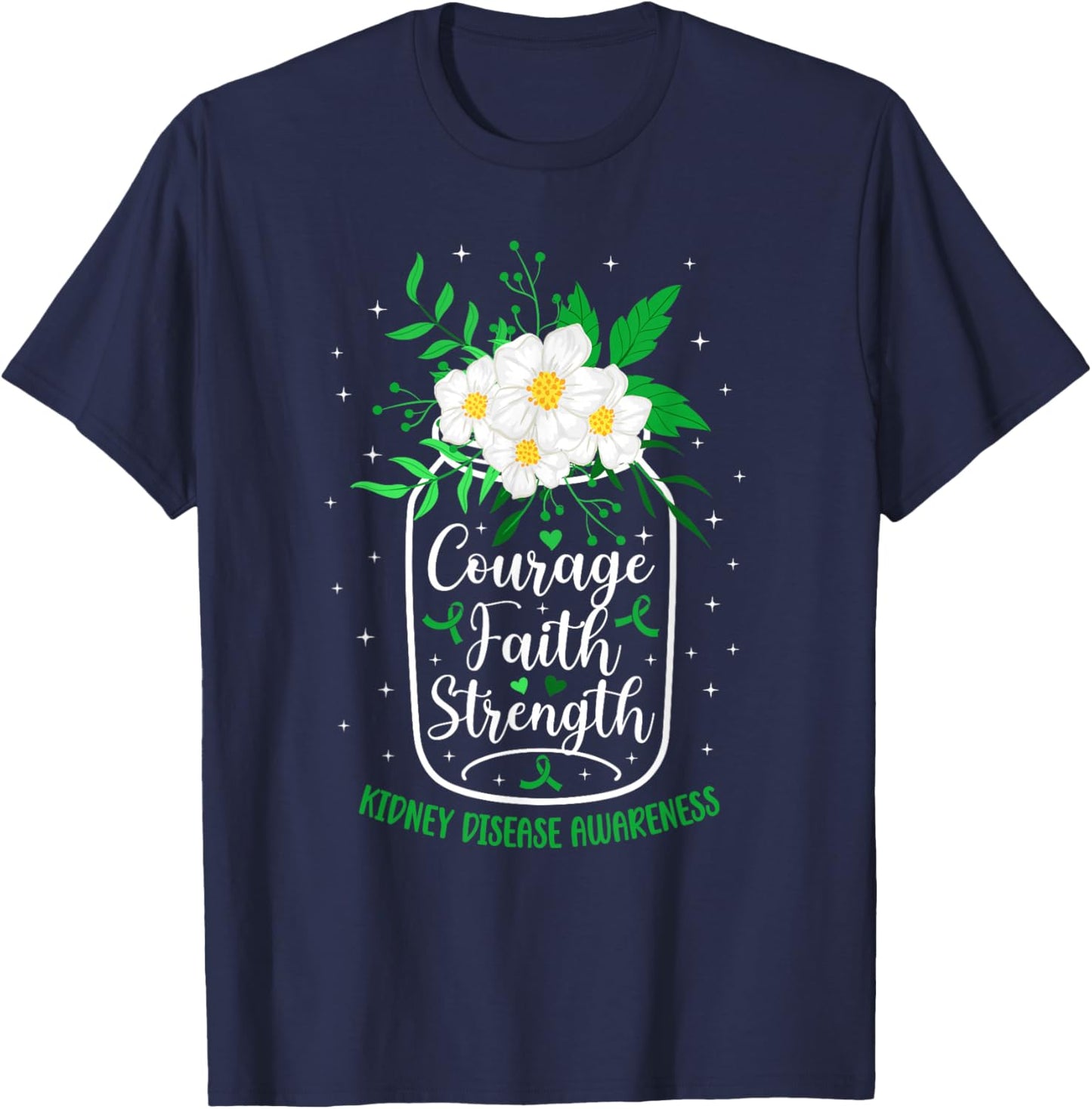 Kidney Disease Awareness Kidney Disease Survivor T-Shirt - T-Shirt | Navy