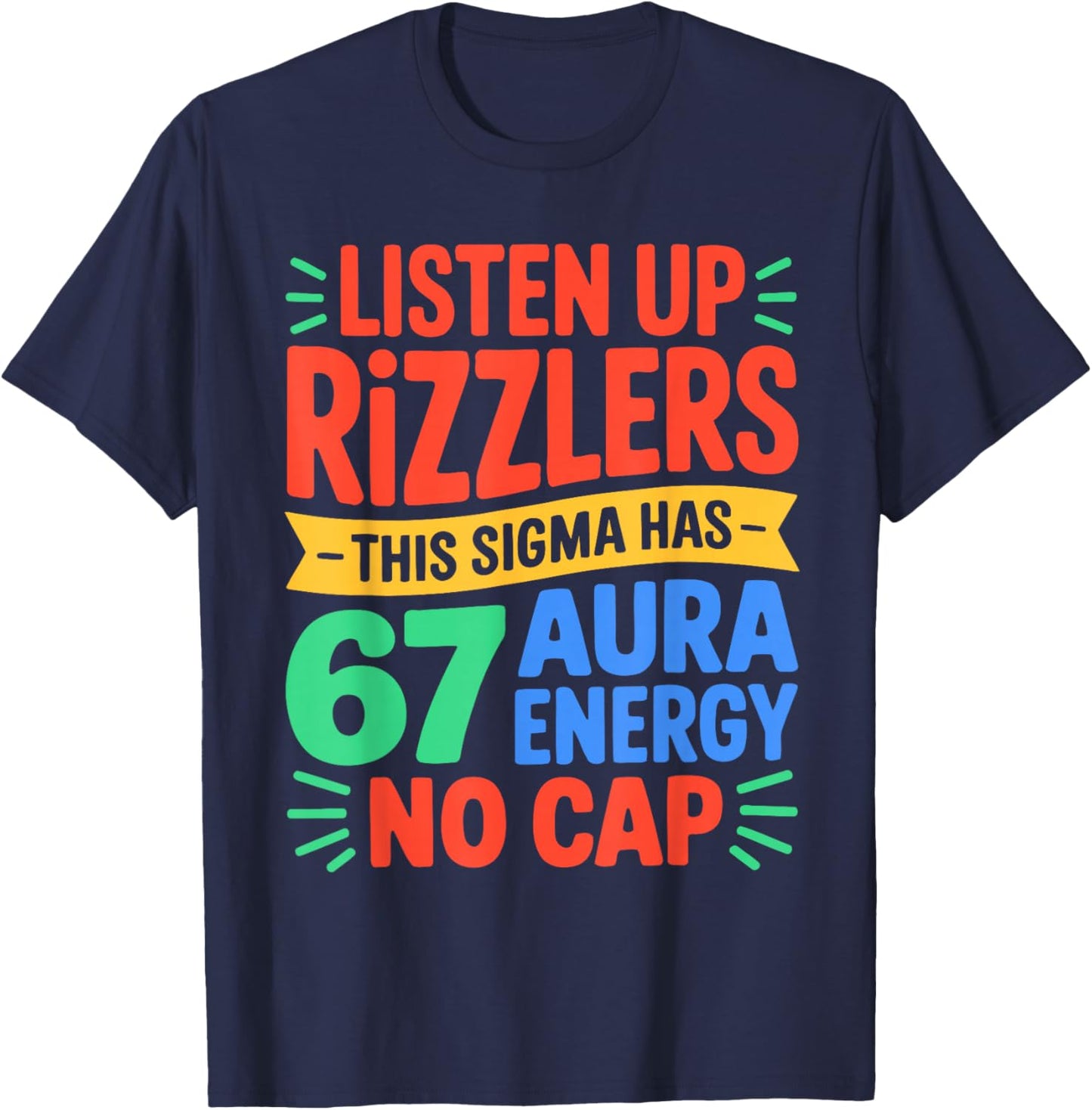 67 Meme Trendy Funny Six Seven Gen Alpha Z Boys Teens Kids T-Shirt - T-Shirt | Navy